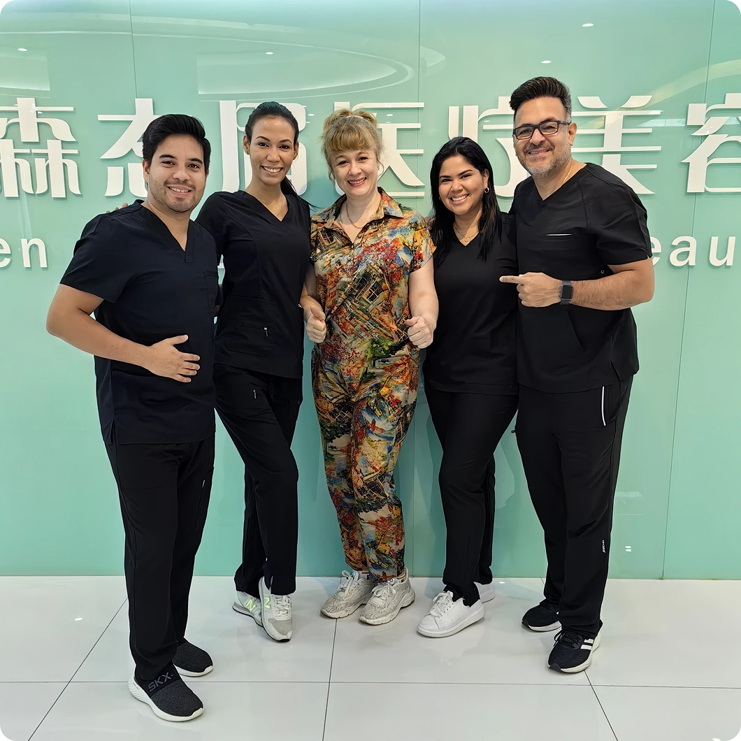 Academy 21 founder with the partner clinic surgical team in Shenzhen, China